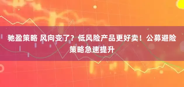 驰盈策略 风向变了？低风险产品更好卖！公募避险策略急速提升